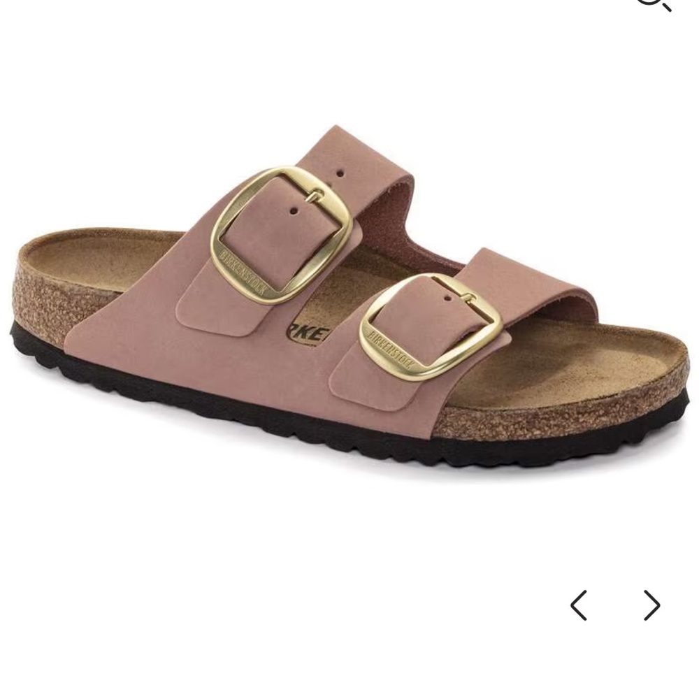 Birkenstock Arizona Big Buckle Nubuck Leather old rose, size 38 - 7 US